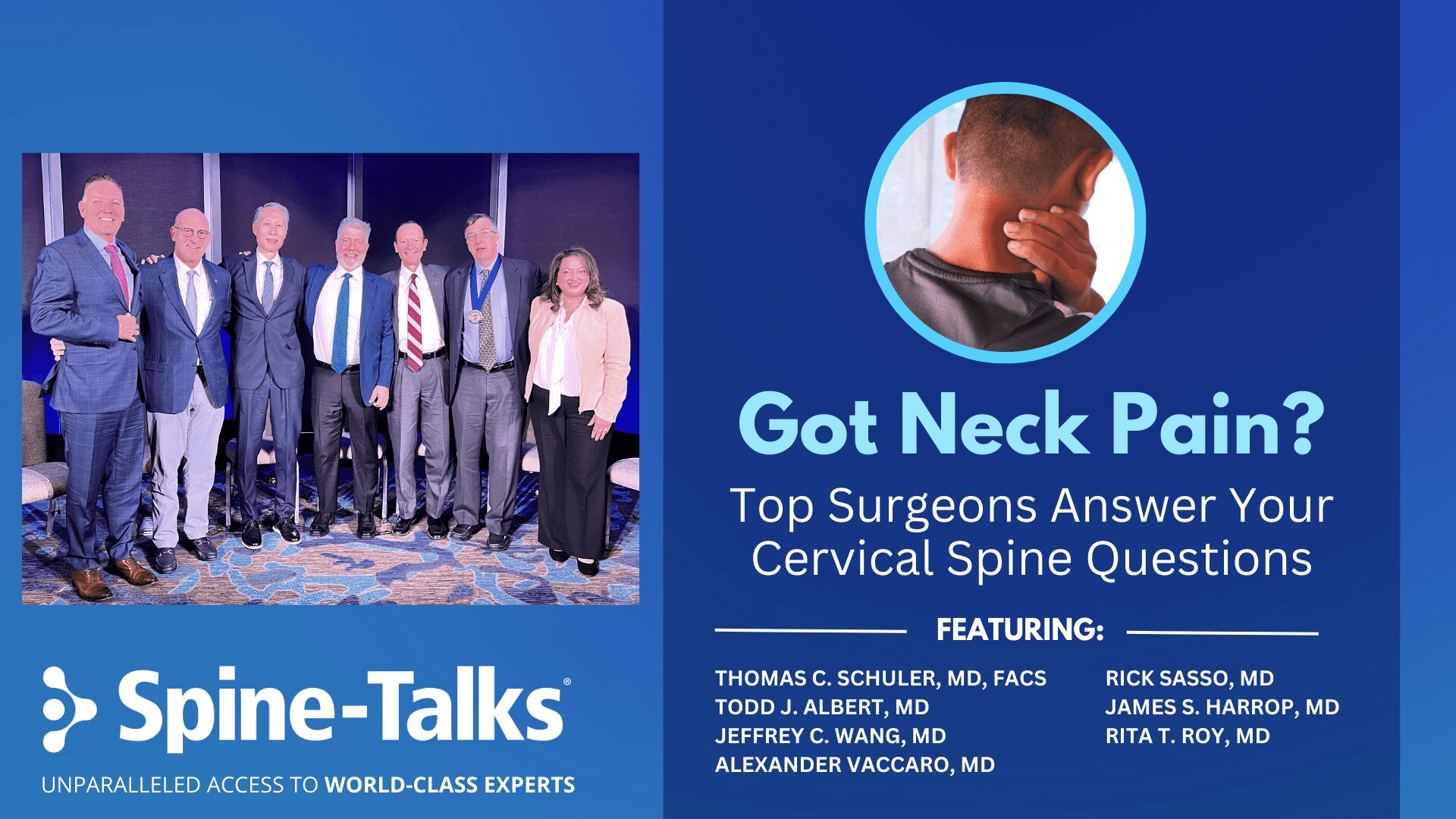 Got Neck Pain? Top Surgeons Answer Your Cervical Spine Questions ...